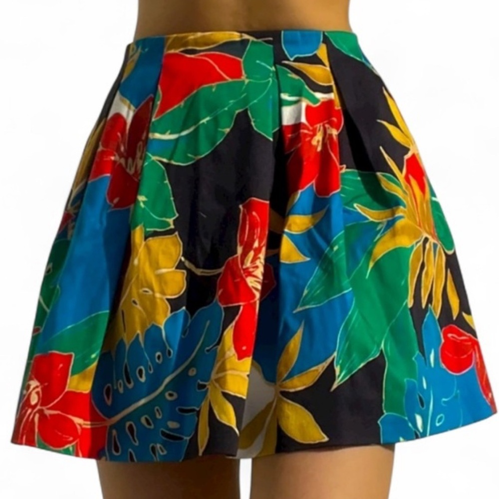 Alice + Olivia Floral A-Line Skirt